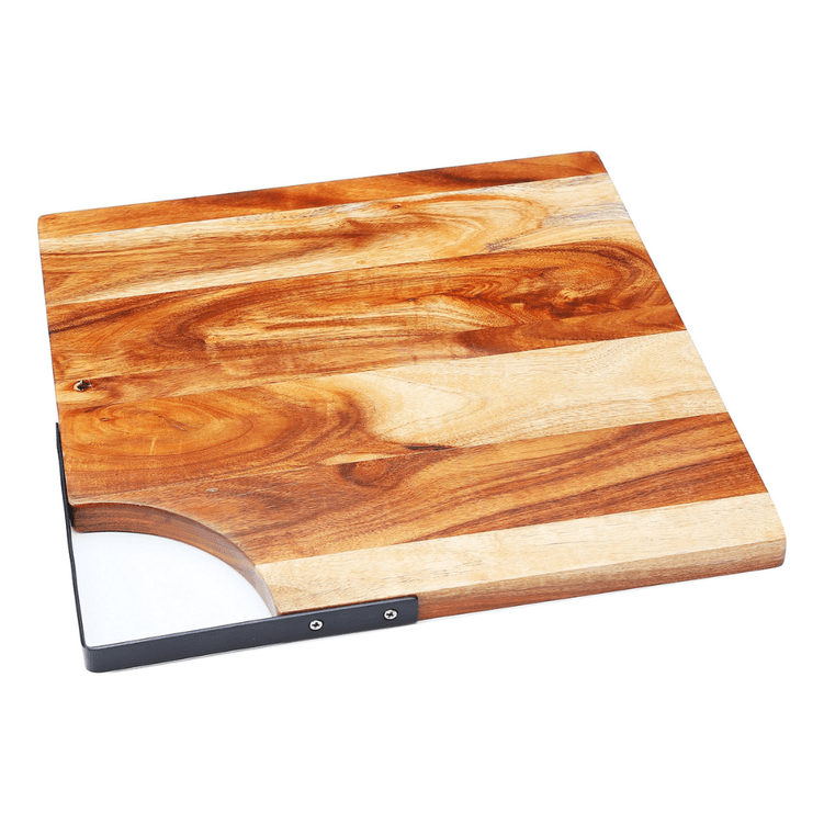 Tabua De Corte Quadrada Em Madeira De Acacia 30X30cm - James.F Tabua De Corte Quadrada Em Madeira De Acacia 30X30cm - James.F